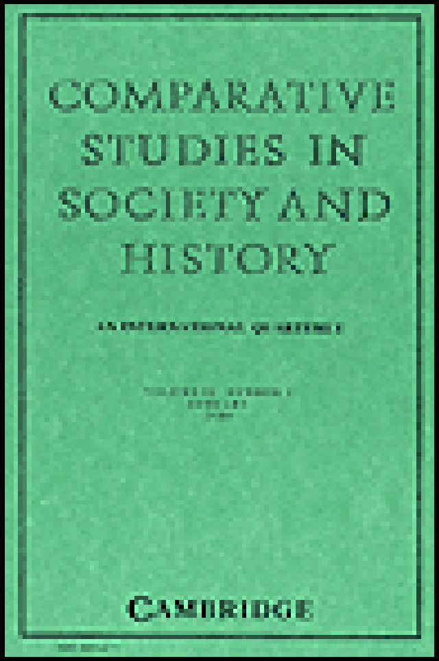 Comparative studies in society and history