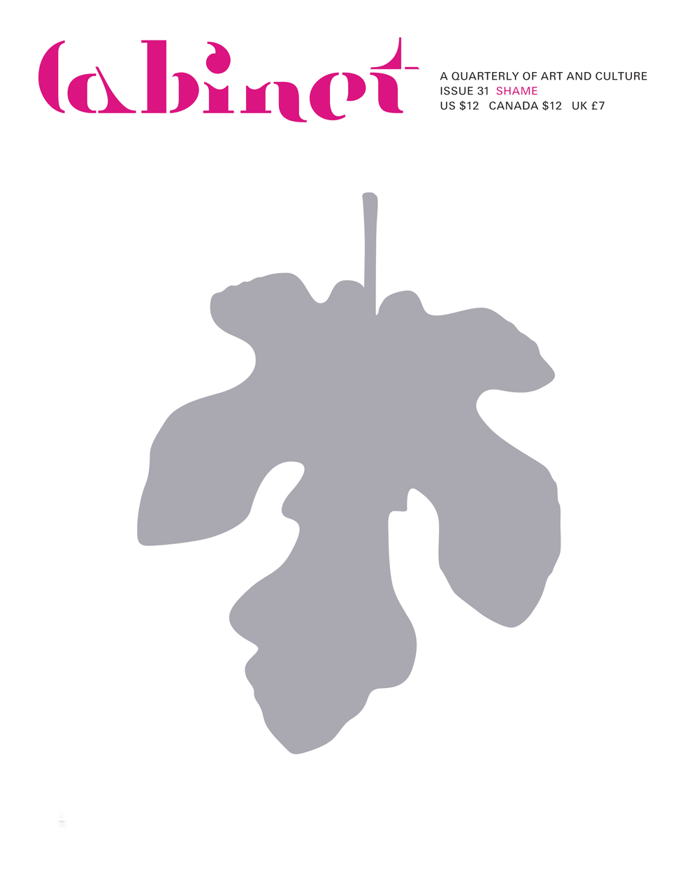Journal cover: Cabinet