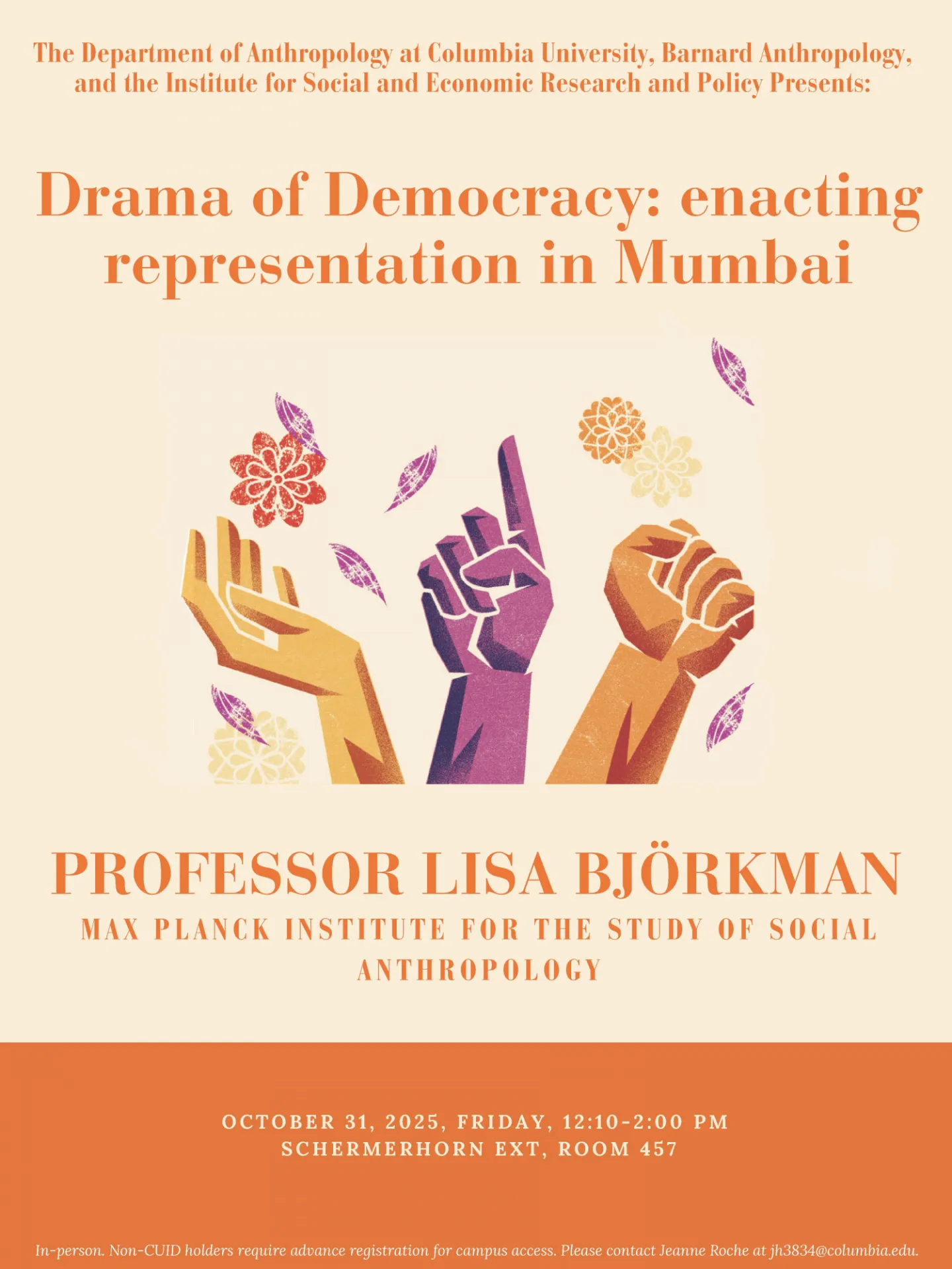 Lisa Bjorkman Boas Poster: Drama of Democracy: Enacting Representation in Mumbai