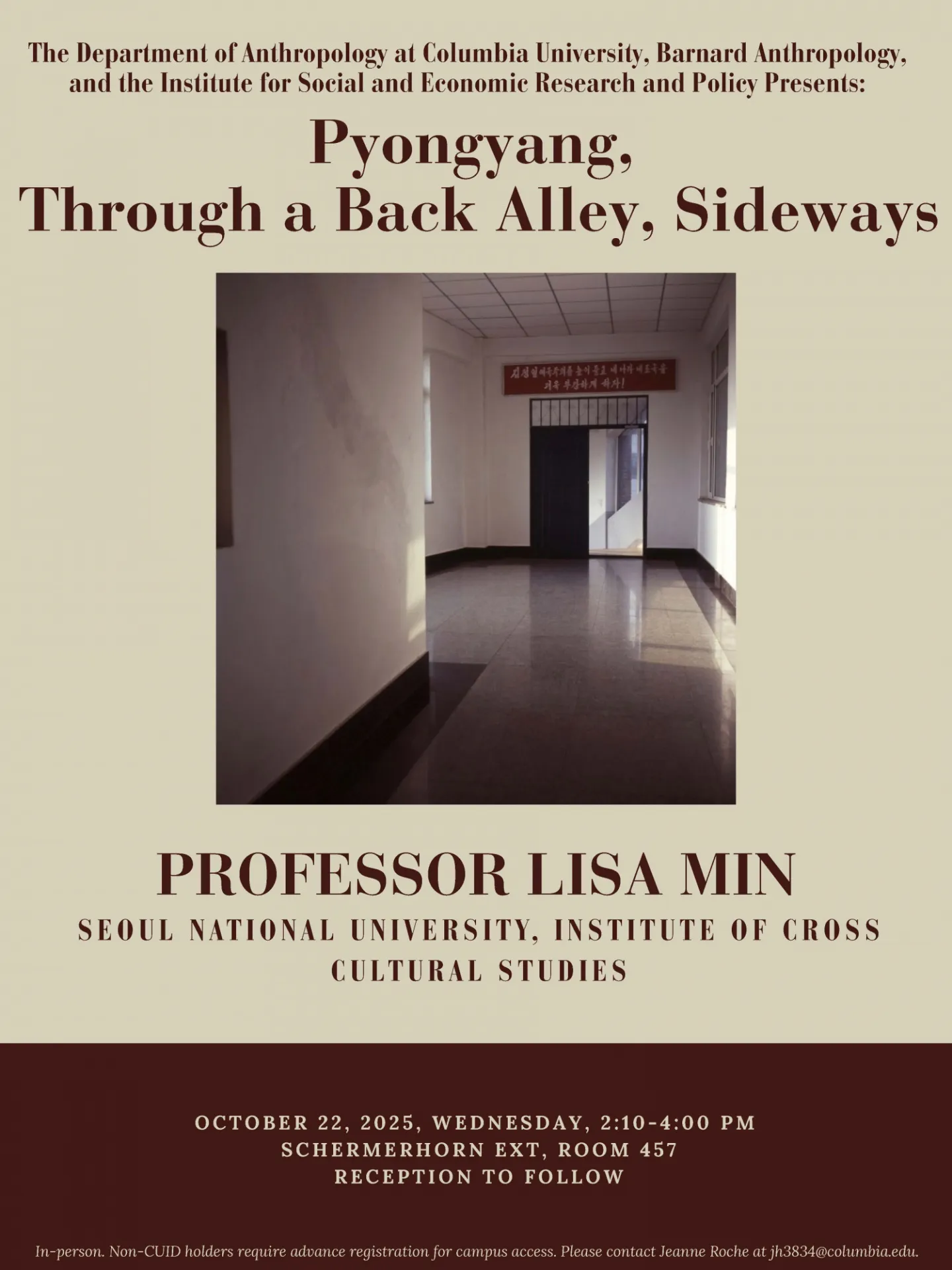 Poster; Lisa Min, Boas Seminar, October 22