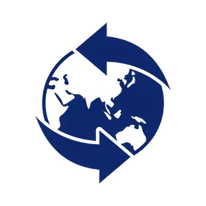 Global Map with bi-directional arrows