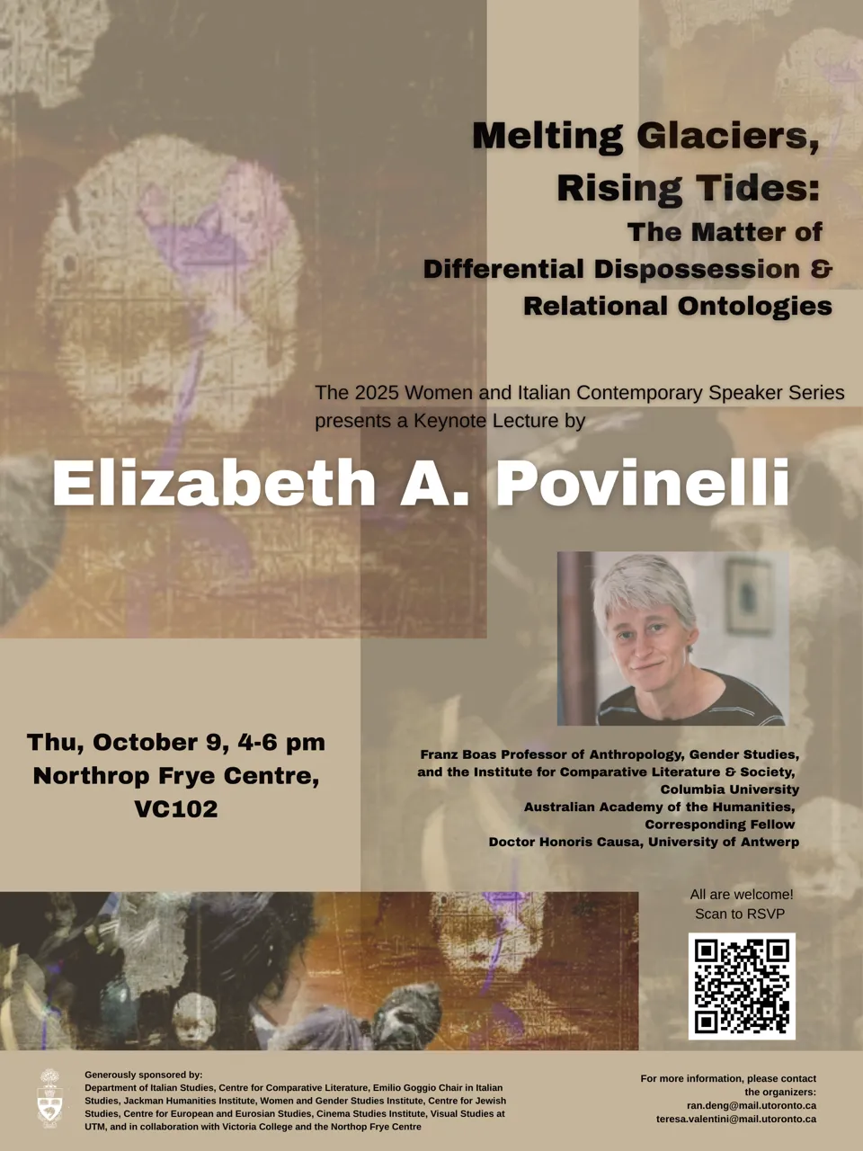 Poster, Elizabeth Povinell, 'Melting Glaciers, Rising Tides.'