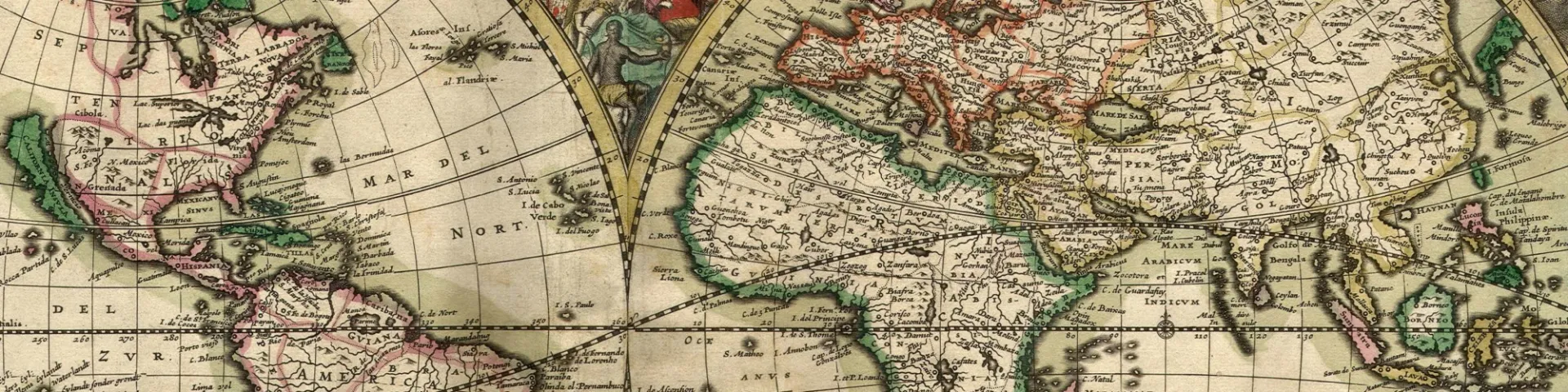 World map, old