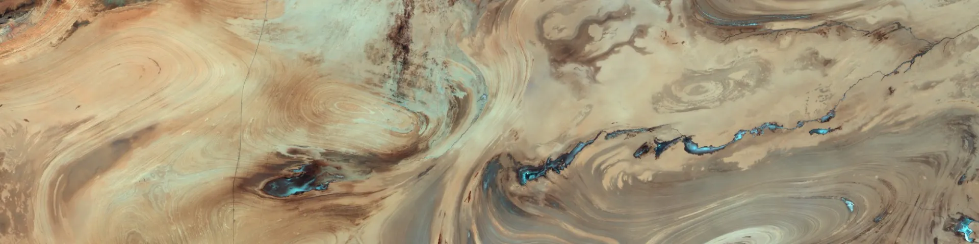 Aerial image of desertification