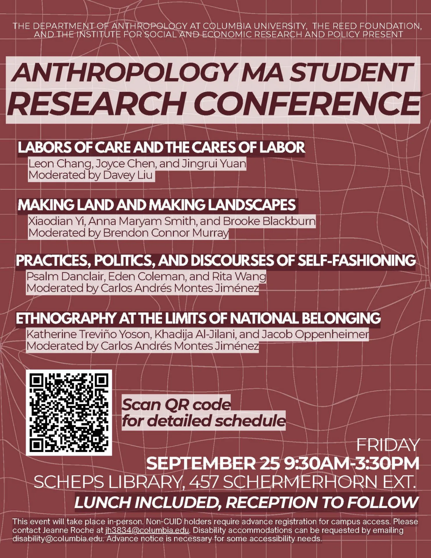 Anthropology MA Student Research Conference Flyer