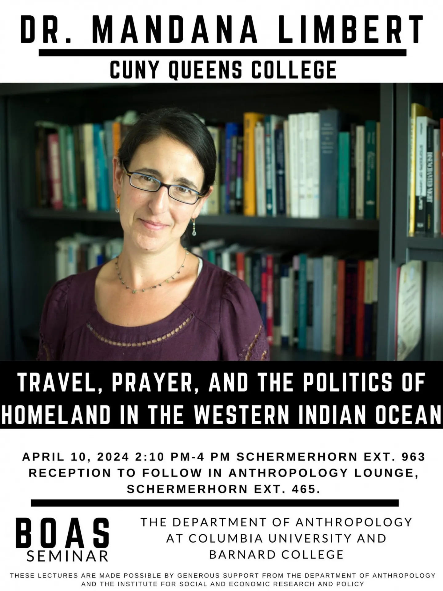 BOAS Seminar: Mandana Limbert flyer
