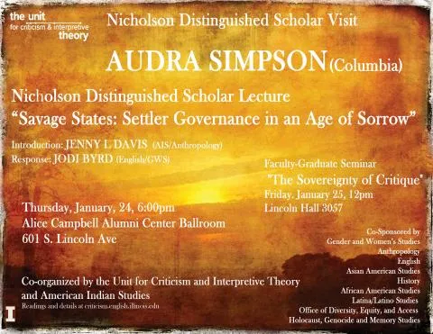 Poster for the event with summary text.