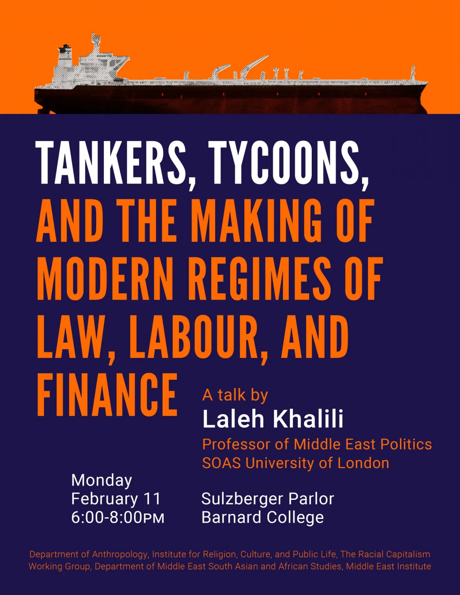 Laleh Khalili event poster