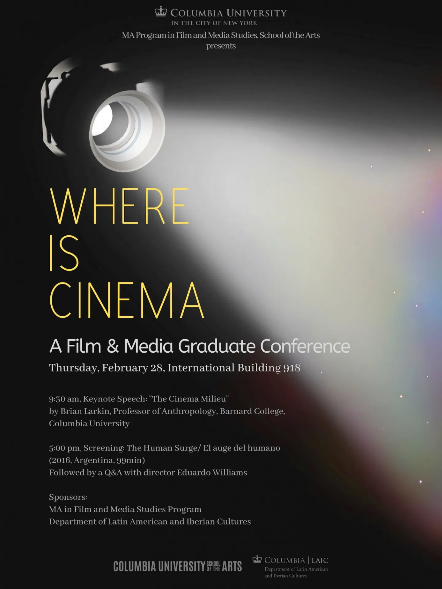 Poster for the event with summary text.