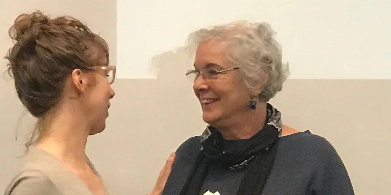 Picture of Prof. Fennell and Prof. Abu-Lughod.