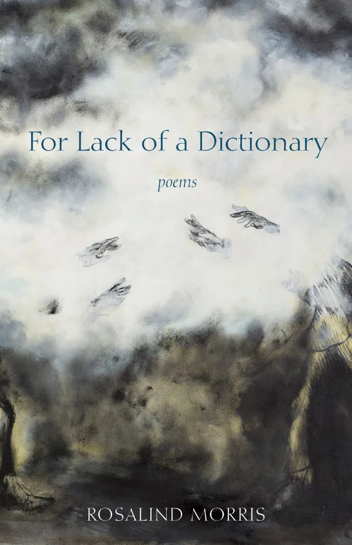 Book Cover, Rosalind C. Morris, For Lack of a Dictionary: Poems