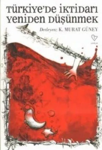 Book cover depicting a red-colored body of water against a white background.