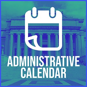 Administrative Calendar | Department Of Anthropology