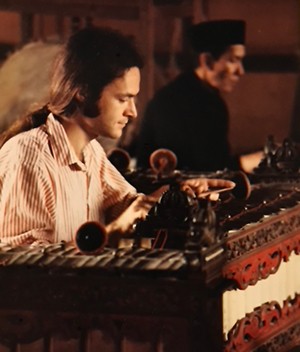 John Pemberton, in the gamelan