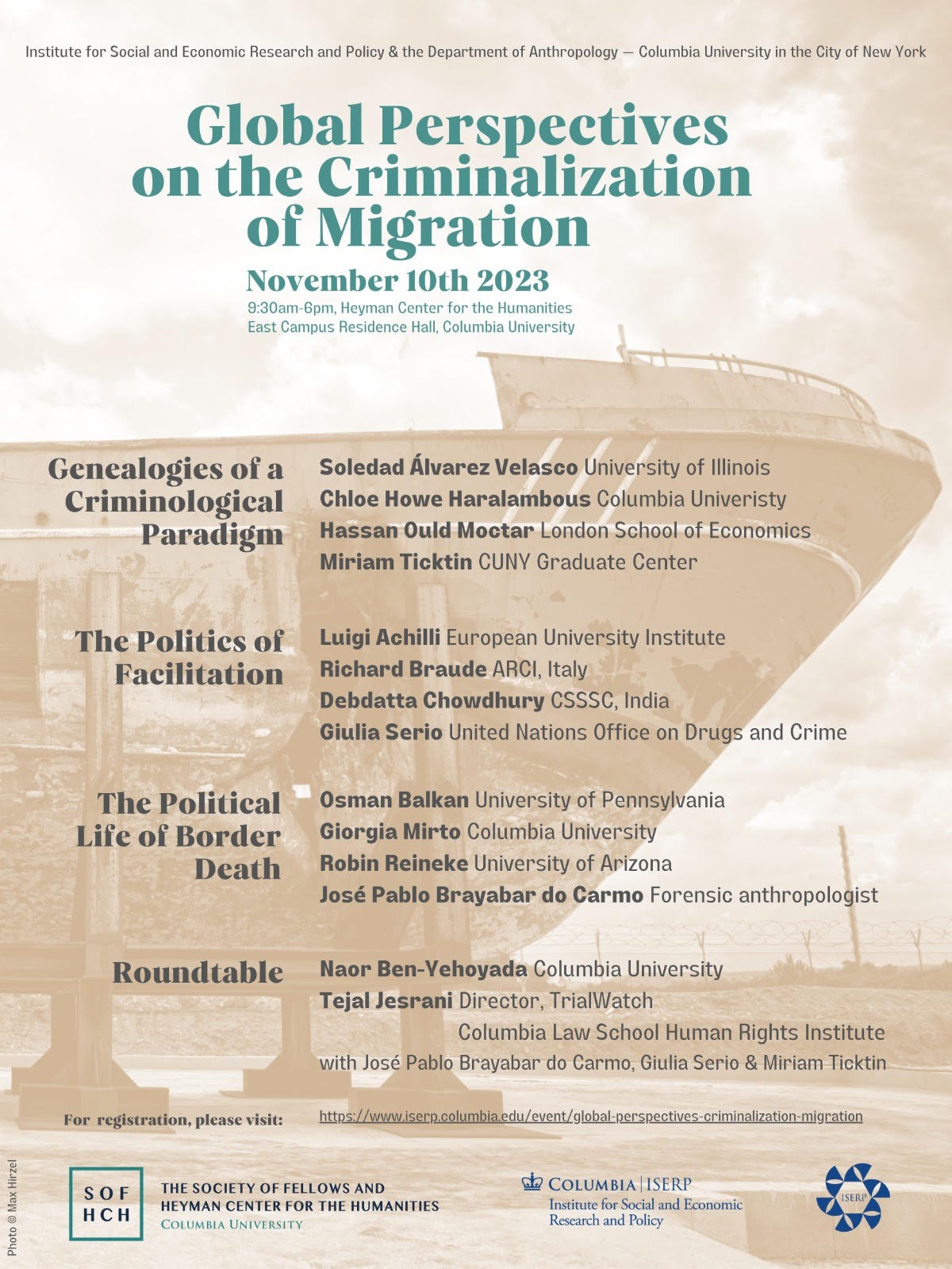 Poster: Global Perspectives on the Criminalization of Migration: A Conference