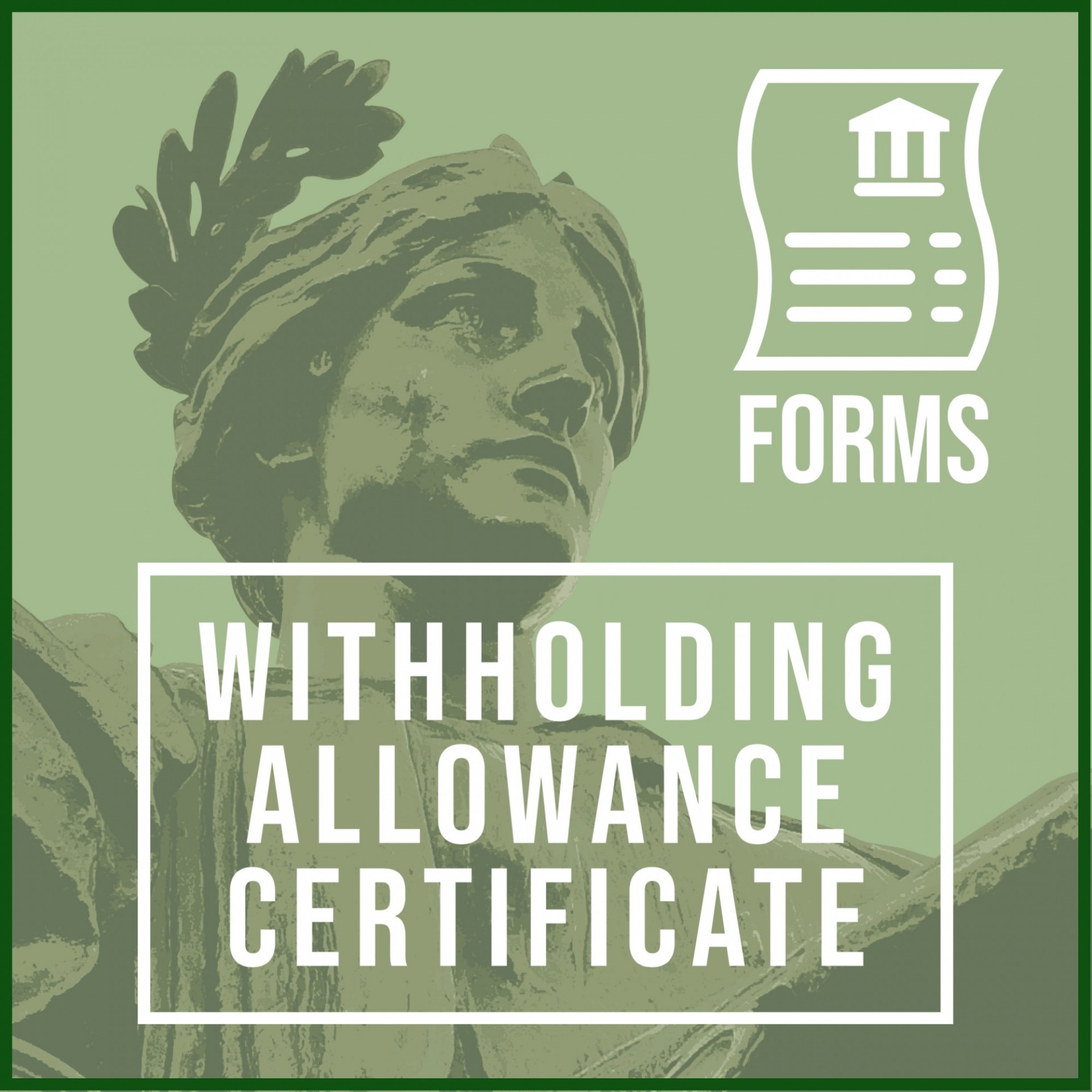 Forms Icon: Withholding Allowance Certificate