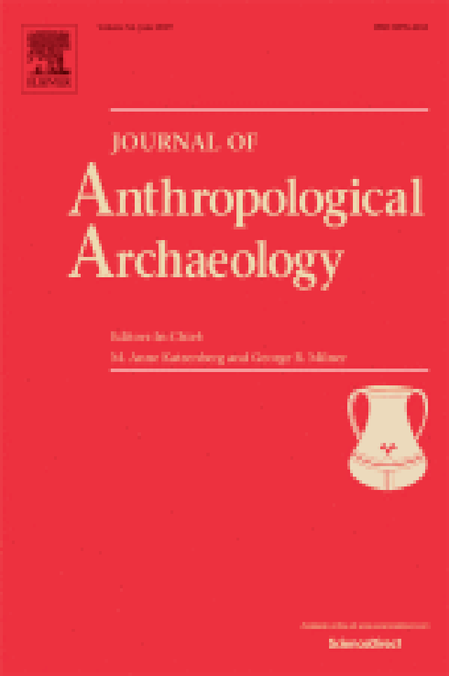journal of anthropological archaeology red cover with yellow writing