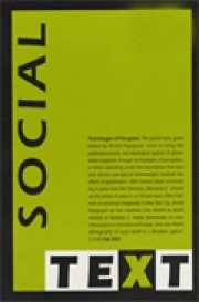 Journal Cover: Social Text 72