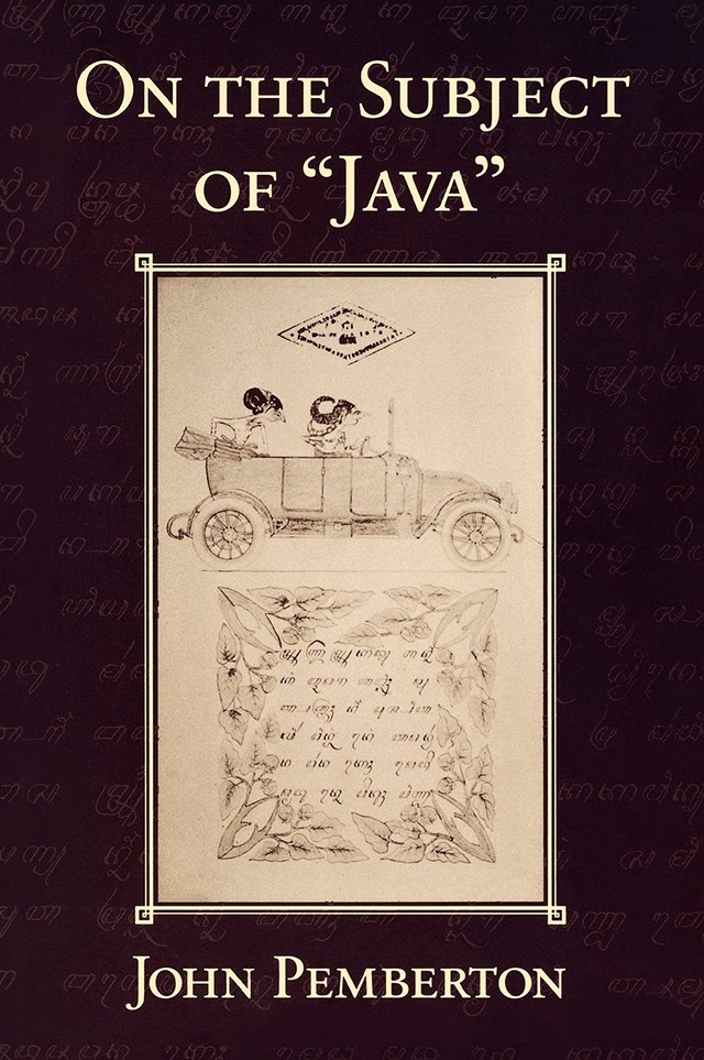 Book Cover; John Pemberton, On the Subject of 'Java'