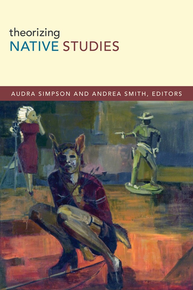 Book cover showing an artists rendition of three human-animal figures.