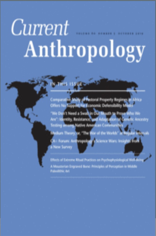 Journal Cover: Current Anthropology